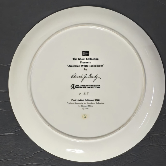 2 Vintage American Bison and White Tailed Deer Ghent Collection Limited Edition - Picture 5 of 6